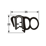 39-8844 Pinchweld Commodore Door Seal Black  per mtr