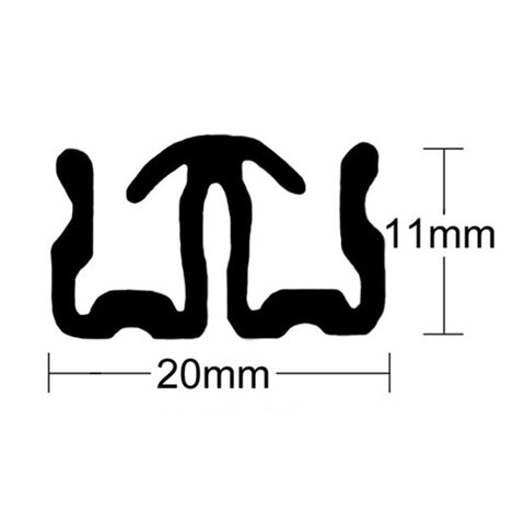 64-020 Dual Bailey Channel per mtr