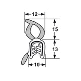 66-012 Pinchweld Boot Seal per mtr