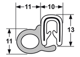 66-040 Pinchweld  Morris Door Seal per mtr