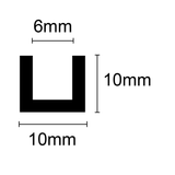 39-670 U-Shape per mtr