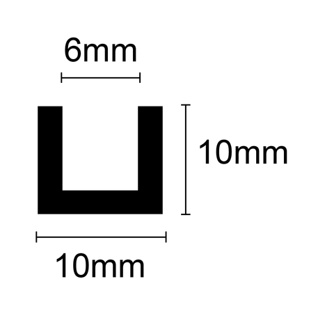 39-670 U-Shape per mtr