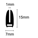 39-335R U-Shape per mtr