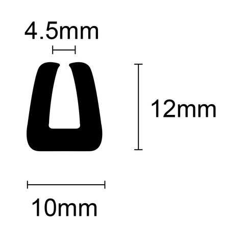 39-591 U-Shape per mtr
