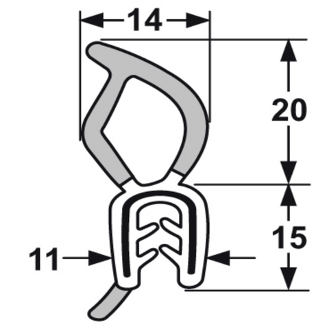 66-022 Boot Seal per mtr