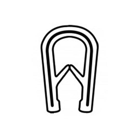 66-8296 White Pinchweld per mtr