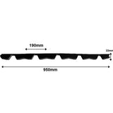 Infill Strips for Trimdeck Roof Sheets - Top Profile (Pack of 8)