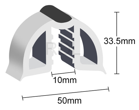 Gunwale Rubber Gunnel Edging PVC